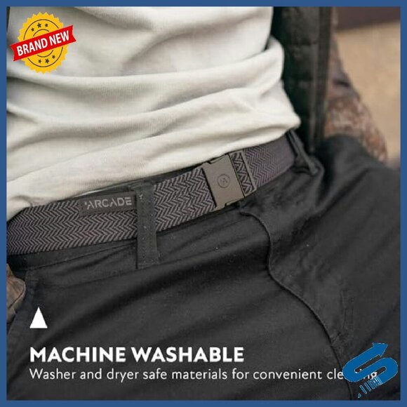 Slim Elastic Stretch Belt with Micro-Adjust Buckle for Active Wear main image 7